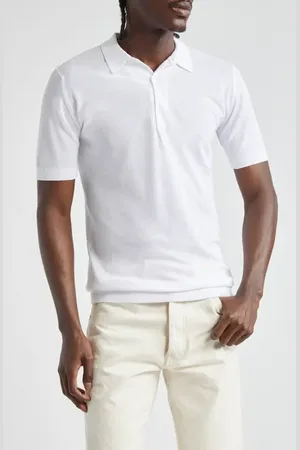 JOHN SMEDLEY Roth Solid Sweater Polo in at Nordstrom, Size Small