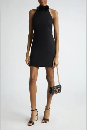 Dolce & Gabbana Halter Neck Wool Minidress in at Nordstrom, Size 0 Us