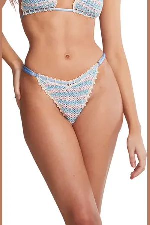 Capittana Isabella Multicolor Crochet Bikini Bottoms in at Nordstrom, Size Large