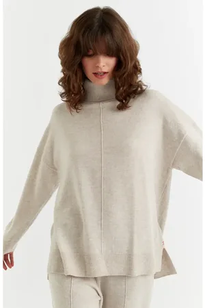 Chinti & Parker Relaxed Roll Neck Wool & Cashmere Sweater in at Nordstrom, Size X-Large