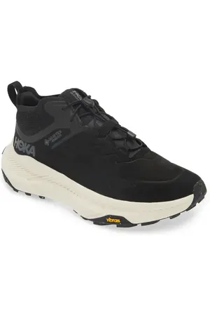 Hoka One One Transport Chukka Gore-Tex?? Waterproof Running Shoe in Black /Alabaster at Nordstrom, Size 8