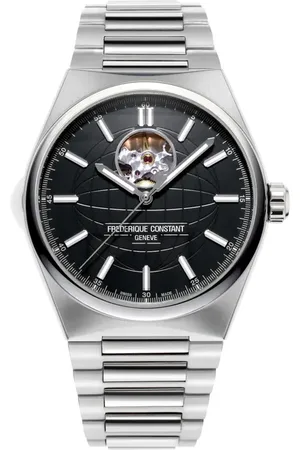 Frederique Constant Highlife Heart Beat Automatic Bracelet/Leather Strap Watch, 41mm in Silver-Tone at Nordstrom