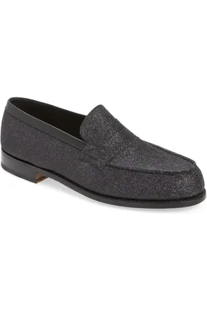 J.M. Weston Animation Noel 180 Metallic Glitter Penny Loafer in at Nordstrom, Size 8.5Us