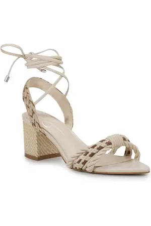 Jessica Simpson Prim Ankle Wrap Pointed Toe Sandal in at Nordstrom, Size 12