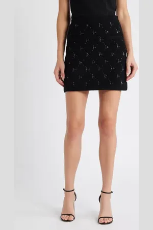 Kobi Halperin Sequin Detail Fuzzy Skirt in at Nordstrom, Size Medium