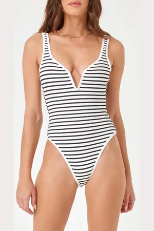 L*Space Coco Classic Stripe One-Piece Swimsuit in at Nordstrom, Size X-Small