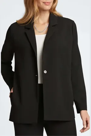 Foxcroft Morgan Crepe Knit Blazer in at Nordstrom, Size X-Large