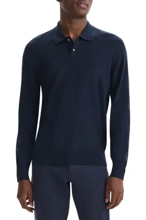 THEORY Goris Long Sleeve Polo in at Nordstrom, Size Small
