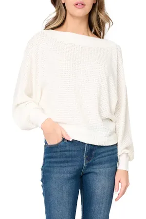 GIBSONLOOK Wheels Up Open Weave Sweater in at Nordstrom, Size X-Small