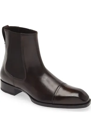 Tom Ford Elkan Cap Toe Chelsea Boot in at Nordstrom, Size 8
