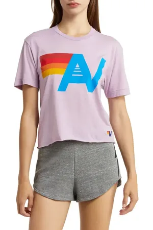 AVIATOR NATION Logo Boyfriend Tee in at Nordstrom, Size Large