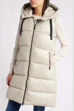save the duck Iria Quilted Nylon Hooded Longline Vest in at Nordstrom, Size 1
