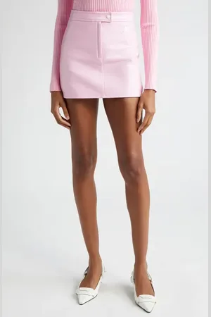 Courrèges Re-Edition Vinyl Miniskirt in at Nordstrom, Size 12 Us