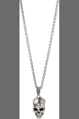 John Varvatos Distressed Skull Pendant Necklace in at Nordstrom
