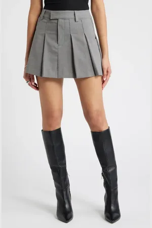 Open Edit Pleated A-Line Miniskirt in at Nordstrom, Size 12