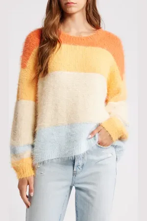 Rip Curl Sunrise Sessions Stripe Crewneck Sweater in at Nordstrom, Size Large