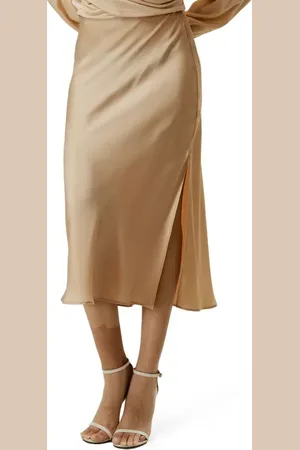 Lilysilk Minimalist Aesthetic Silk Poppy Skirt in at Nordstrom, Size 8