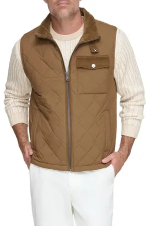 Andrew Marc Barnet Water Resistant Quilted Vest in at Nordstrom, Size Small