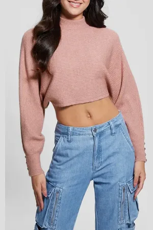 Guess Crossback Mock Neck Sweater in at Nordstrom, Size Small