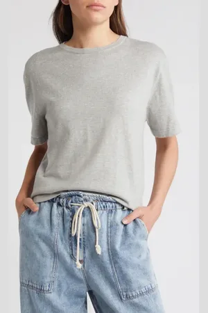 Rails Avery Short Sleeve Cotton & Cashmere Sweater in at Nordstrom, Size Xx-Small
