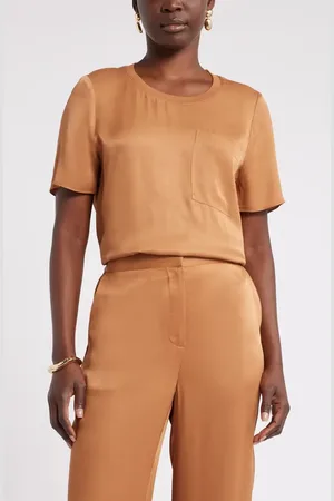 Nordstrom Woven Pocket T-Shirt in at , Size Small