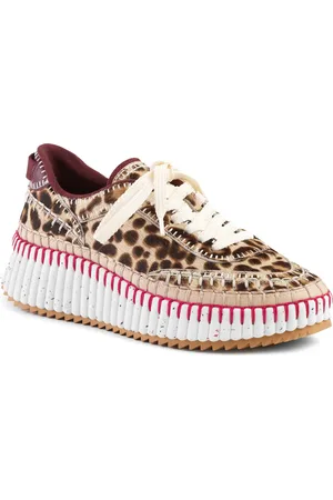 Chloé Nama Genuine Calf Hair Platform Sneaker in at Nordstrom, Size 10Us