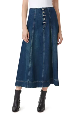 HABITUAL Denim Midi Skirt in at Nordstrom, Size 8