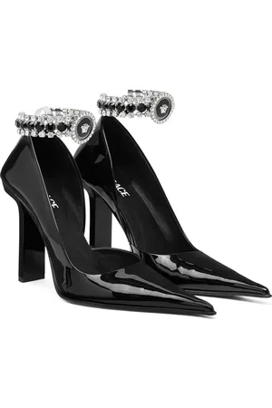 VERSACE Crystal Ankle Strap Half d