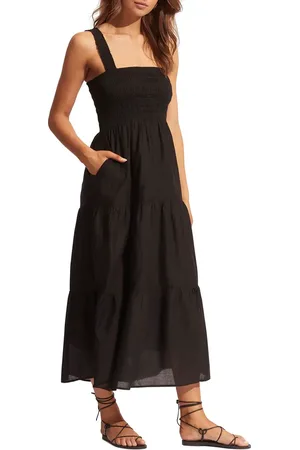 Seafolly Faithful Cover-Up Midi Sundress in at Nordstrom, Size X-Small