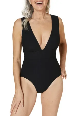 Andie Mykonos Ribbed One-Piece Swimsuit in at Nordstrom, Size X-Small