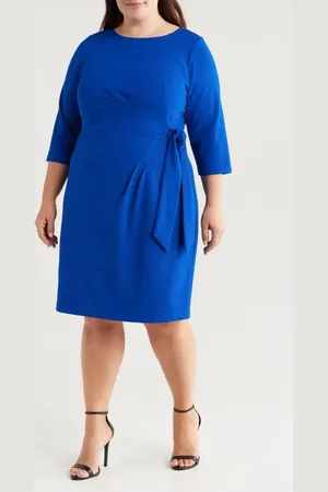 Tahari ASL Side Tie Dress in at Nordstrom, Size 18W