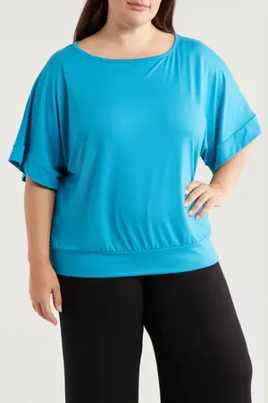 24Seven Comfort Apparel Loose Fit T-Shirt in at Nordstrom, Size 1X