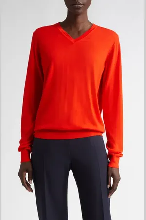The Row Haius Wool V-Neck Sweater in at Nordstrom, Size Large