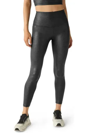 Beyond Yoga High Waist Rib Midi Leggings in at Nordstrom, Size Medium