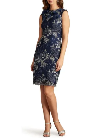 Tadashi Shoji Embroidered Sequin Lace Sleeveless Cocktail Sheath Dress in at Nordstrom, Size 14