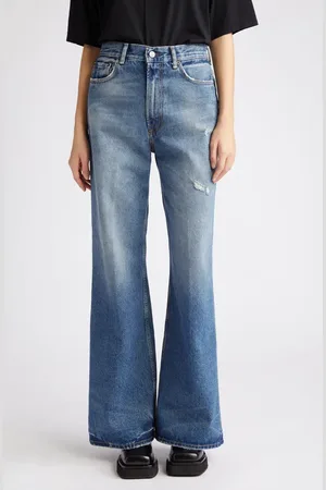 Acne Studios 2022 Organic Cotton Denim Wide Leg Jeans in at Nordstrom, Size 25 32