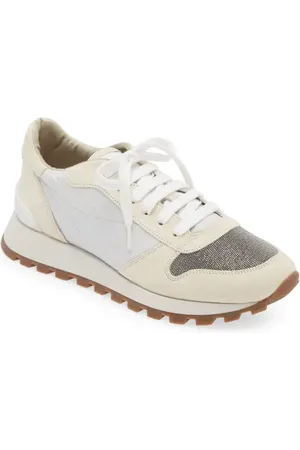Brunello Cucinelli Monili Trim Runner Sneaker in at Nordstrom, Size 5Us