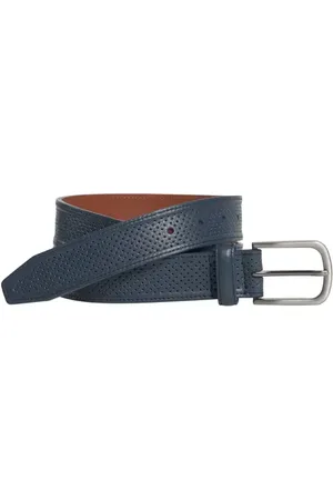 Johnston & Murphy Perforated Leather Belt in at Nordstrom, Size 40
