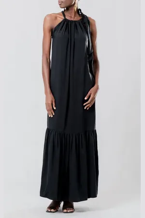 Diarrablu Soli Gnoor Satin Maxi Dress in at Nordstrom, Size 3X-Large