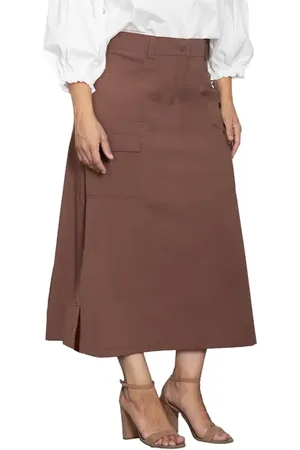Standards & Practices Cargo Midi Skirt in at Nordstrom, Size 22W