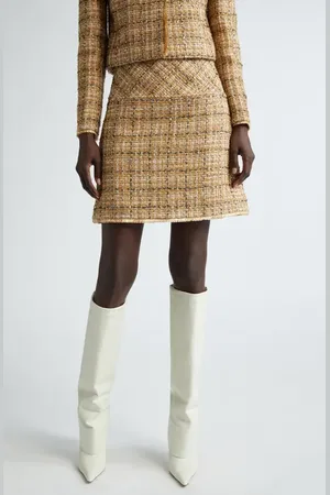 ST. JOHN Multiyarn Metallic Tweed Skirt in at Nordstrom, Size 6
