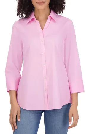Foxcroft Mary Button-Up Blouse in at Nordstrom, Size 2
