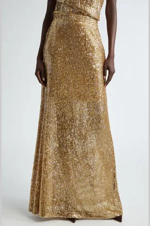 ST. JOHN Sequin Embroidered Knit Skirt in at Nordstrom, Size 0