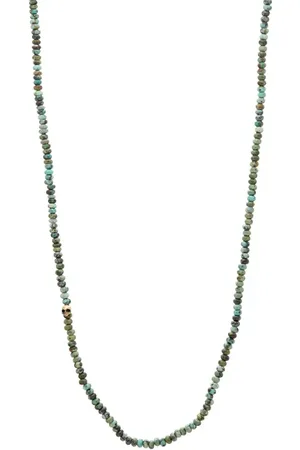 John Varvatos Skull Turquoise Necklace in at Nordstrom