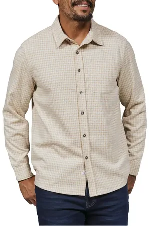7 Diamonds Generation Houndstooth Knit Button-Up Shirt in at Nordstrom, Size X-Large