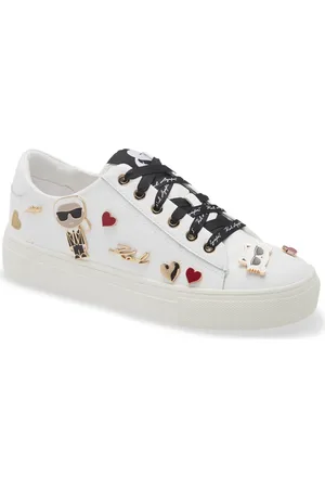 Karl Lagerfeld Cate Pin Logo Sneaker in at Nordstrom, Size 5