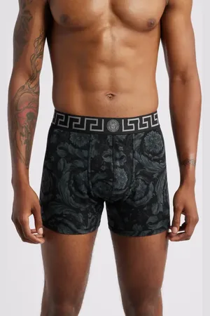 VERSACE Barocco Print Boxer Briefs in at Nordstrom, Size 4