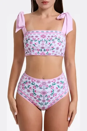 Jessie Zhao New York Blossom Reversible Two-Piece Swimsuit at Nordstrom, Size Xx-Large