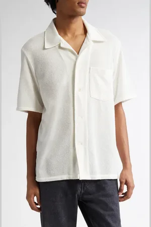 OUR LEGACY Boxy Boucl?? Button-Up Shirt in at Nordstrom, Size 36 Us