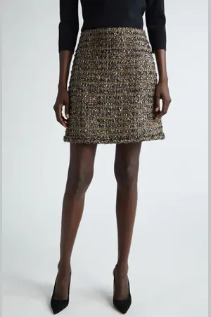 ST. JOHN Metallic Eyelash Tweed Skirt in at Nordstrom, Size 4